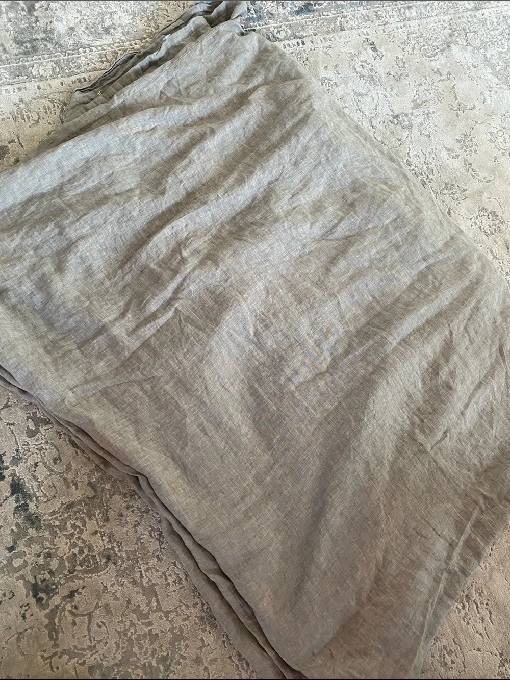 Pottery Barn Belgian Flax King Duvet Cover